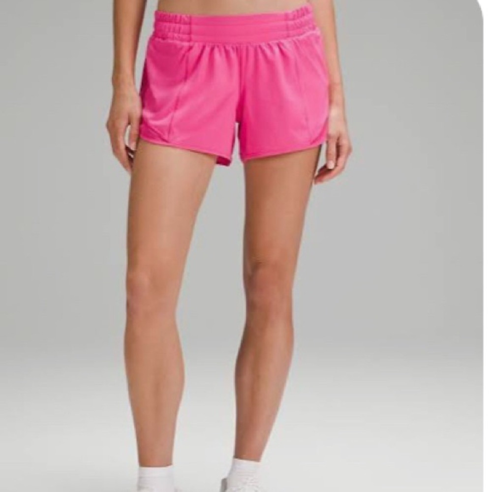 Pink Lululemon hotty hots 4in!
